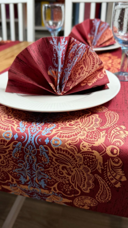 Servetele de masa FESTIVE - Set accesorii decorative masa festiva - servetele festive Linclass Ellen, traversa de masa Linclass Ellen