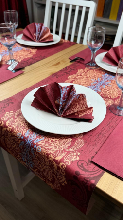 Set accesorii decorative masa festiva - servetele festive Linclass Ellen, traversa de masa Linclass Ellen [1]