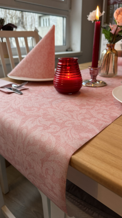 Servetele festive - VALENTINE'S DAY & DRAGOBETE - Set accesorii decorative masa festiva - servetele festive Linclass Mika, traversa de masa Linclass Mika