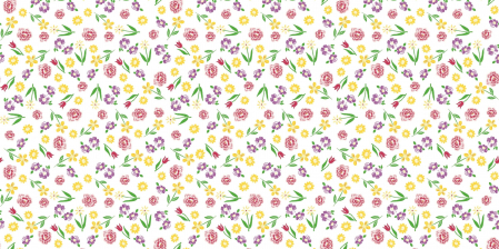 Traversa masa - Linclass Klara (flori) / 40x120 cm / Rola 20 bucati [6]