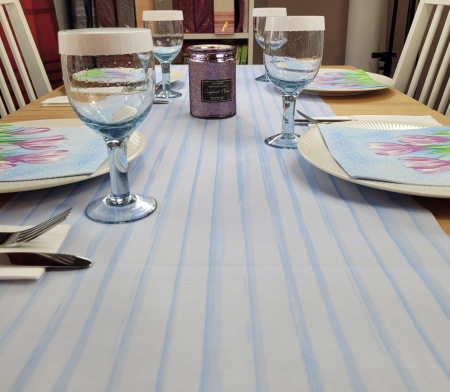 Traversa masa - Linclass Stripes (baby blue) / 40cm x 24 m / 1 rola [1]