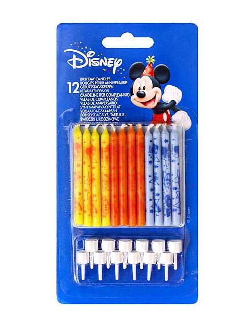 Set 12 Lumânări de Tort – Disney Mickey Rock the House, Colorate, Tematice [1]