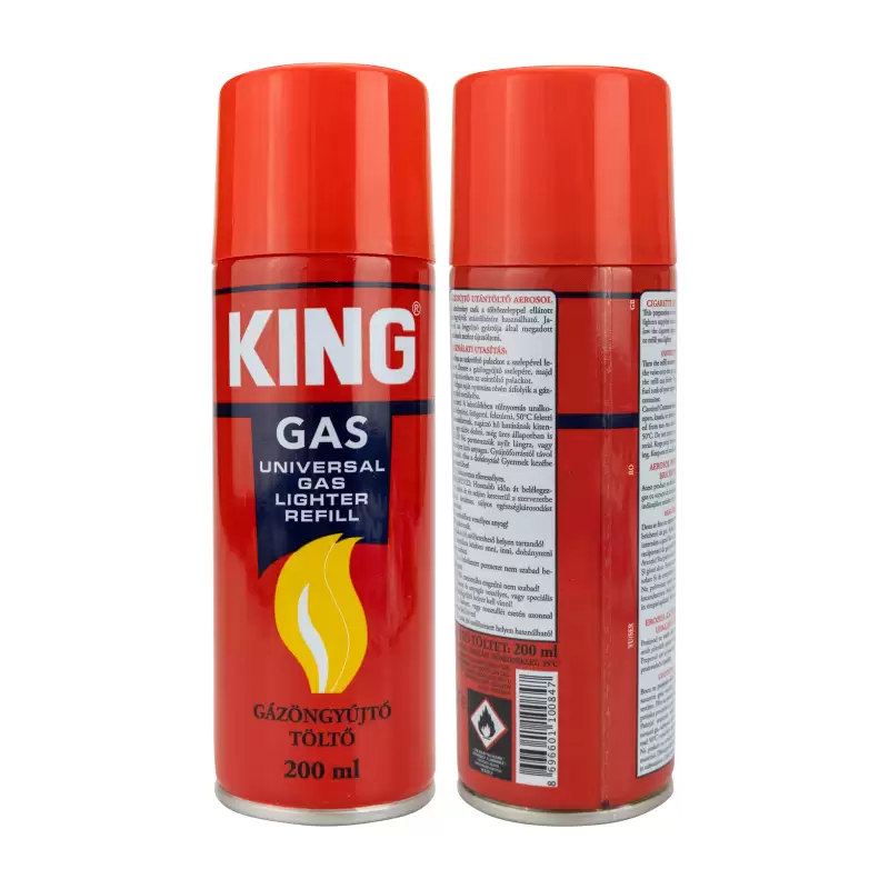 Gaz pentru Brichete King – Reîncărcabil, 250 ml, Universal, Cu Valvă Adaptoare [1]