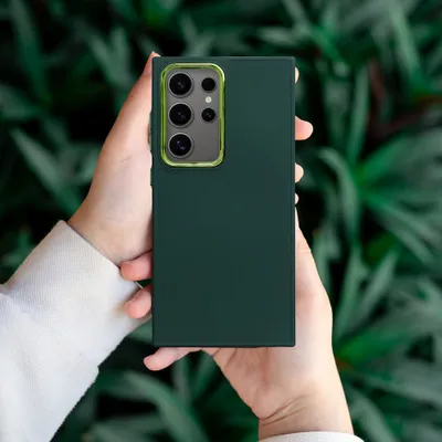 Husă FRAME verde pentru Samsung Galaxy A14 4G / A14 5G – Protecție subțire și elegantă [3]