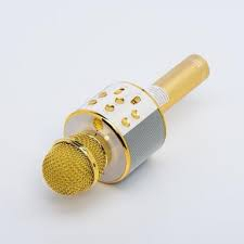 Microfon Multimedia Karaoke CR58S HQ Gold – Wireless, cu Boxă Integrată [1]