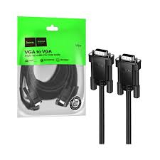 Cablu HOCO US11 – VGA (mascul) la VGA (mascul), HD 1080p, 2 m, Negru [1]