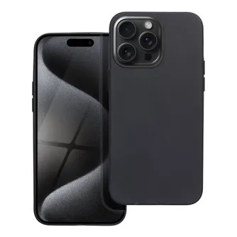 Husă MATT pentru iPhone 15 Pro – Neagră, Slim și Elegantă [1]