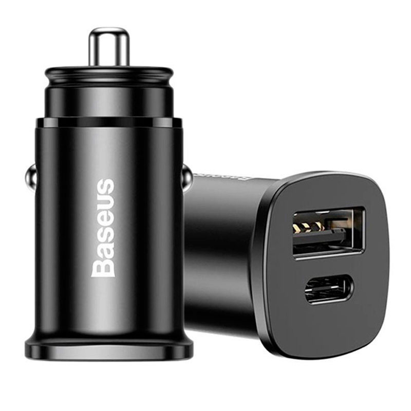 Încărcător Auto BASEUS CCALL-AS01/BS-C15C – USB-A + USB-C, 30W, PD QC4.0, Negru [1]