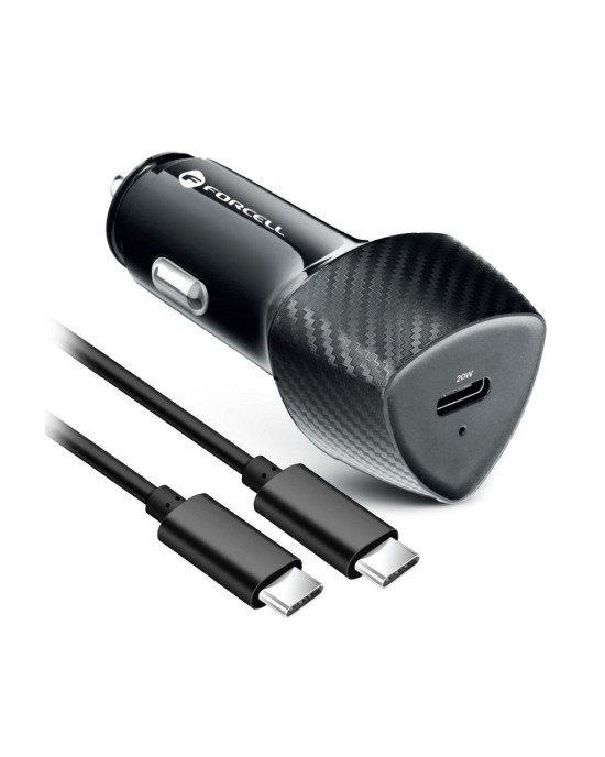 Încărcător Auto Forcell F-Energy Carbon – USB-C QC3.0 PD, Încărcare Rapidă, Design Premium [3]