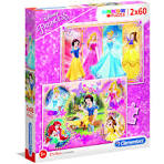Prințesele Disney Doers Puzzle Clementoni, 2x60 piese [1]
