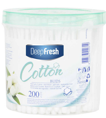 Bețișoare Urechi Freshdeep Cotton – 200 Bucăți, 100% Bumbac, Ambalaj Igienic [1]