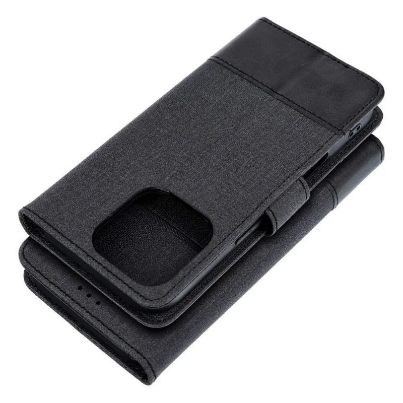 Husă GOMMA Book pentru Samsung Galaxy S25 – negru elegant, tip portofel [3]