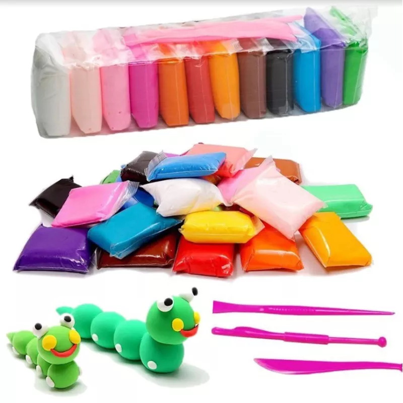 Plastilină Clay – Set 12 Culori, Modelabilă, Non-Toxică, pentru Copii [1]