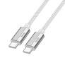 Cablu HOCO U134 – Type-C la Type-C, PD + QC3.0, 3A, 60W, 1.2 m, Gri [2]