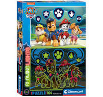 Patrula Cățelușilor Symbols Puzzle Clementoni fosforescent, 104 piese [1]