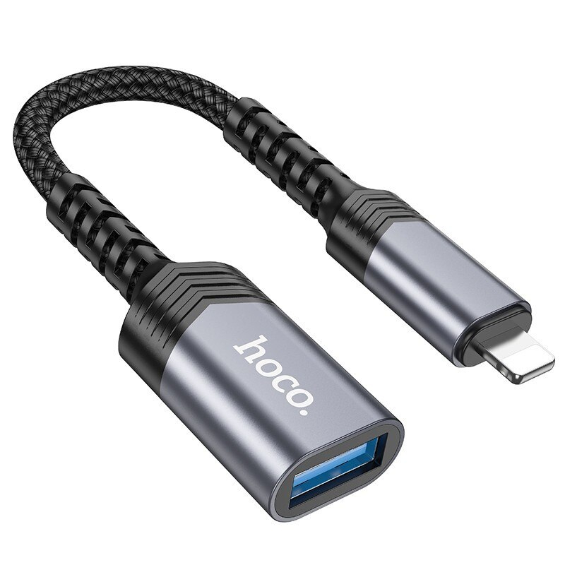Adaptor HOCO Lightning (8 pini) la USB 3.0 UA24 – Negru [1]