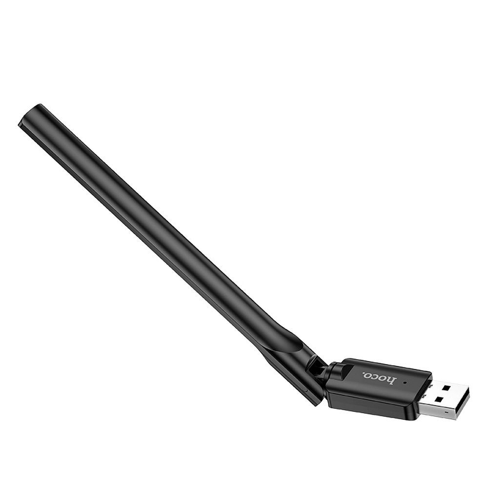 Adaptor WiFi USB Hoco Hi32 cu antenă externă, Wireless N 150Mbps, Negru [4]