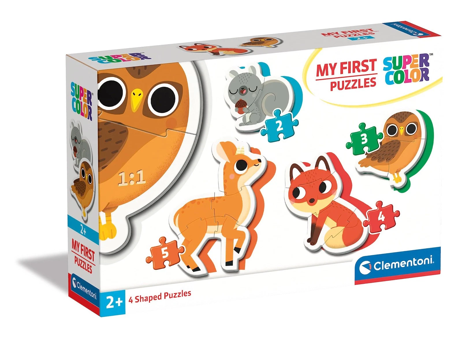 Animale Forest – My First Puzzle Clementoni, Set 6 Puzzle-uri [1]