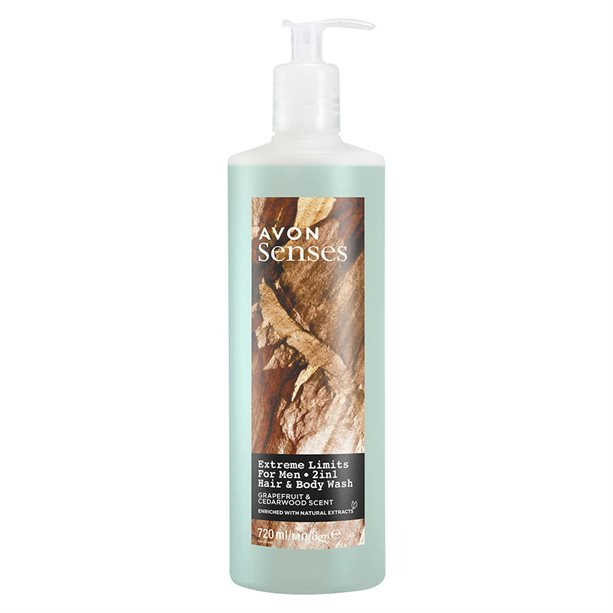 Avon Senses Extreme Limits – Gel de Duș Revigorant pentru Bărbați, 250 ml [1]