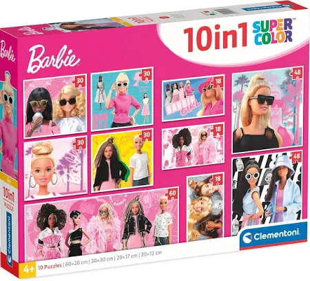 Barbie Girl – Set Puzzle 10 în 1 Clementoni [1]