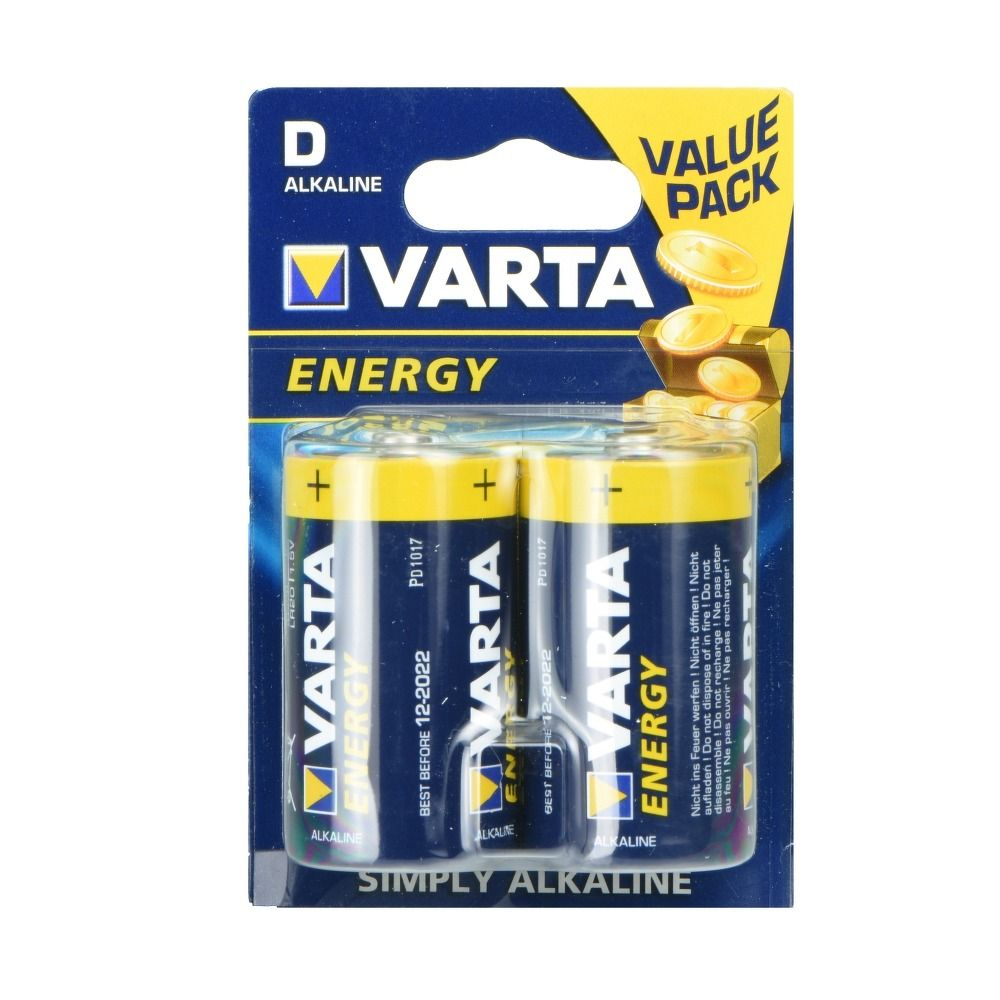 Baterie Alcalină Varta R20 Tip D Energy [1]