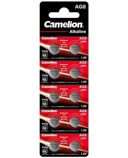 Baterie Camelion AG8 – Alcalină 1.5V (LR1120) [1]