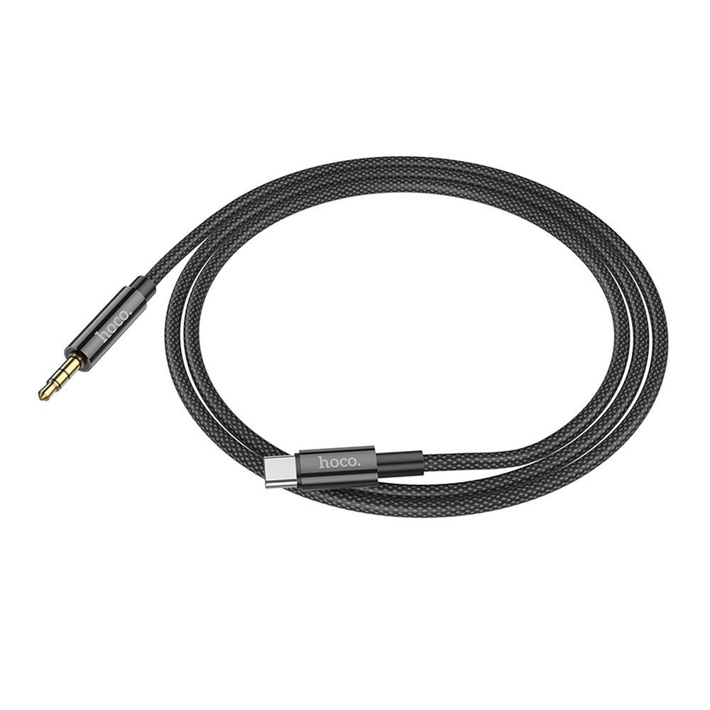 Cablu AUX Hoco Jack 3.5 mm la Type-C, UPA19, 1 m, Negru [3]