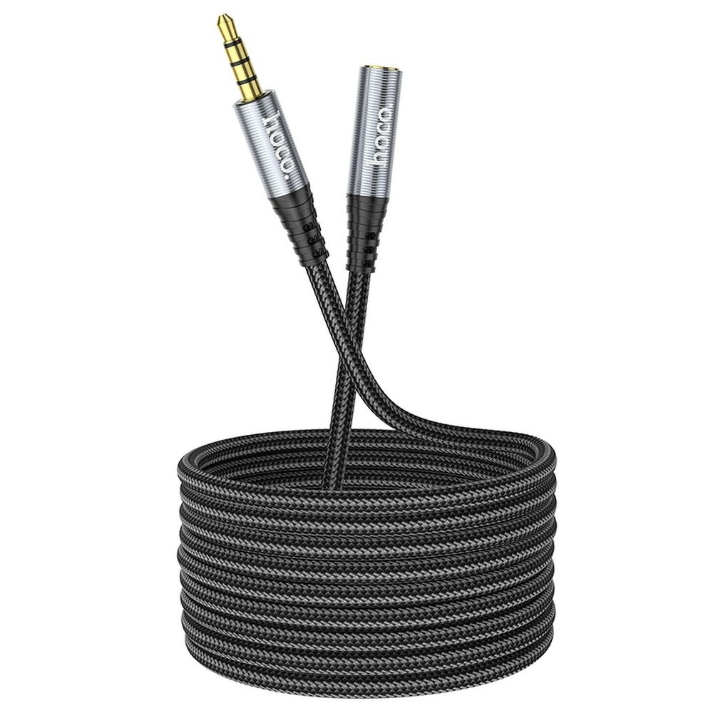Cablu AUX Hoco Jack 3.5 mm Male la Jack 3.5 mm Female, UPA20, 2 m, Negru [6]