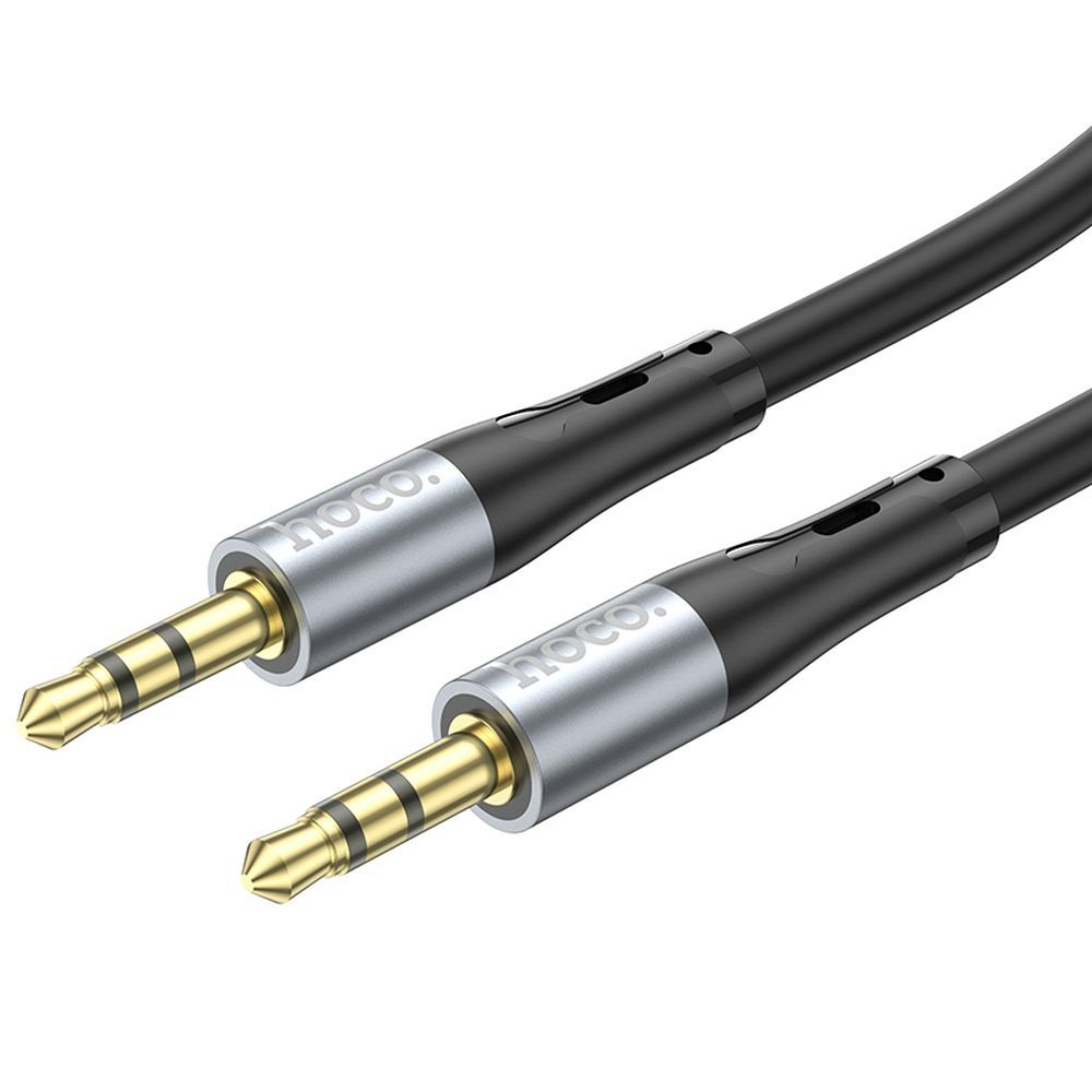Cablu AUX Hoco UPA22 – Jack 3.5mm la Jack 3.5mm, 1m, Negru [1]
