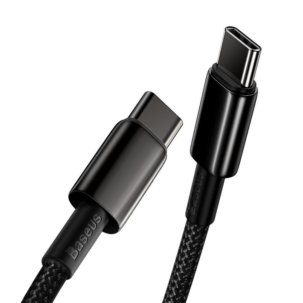 Cablu Baseus Type-C la Type-C PD 5A 100W Tungsten CATWJ-01, 1 m, Negru [3]