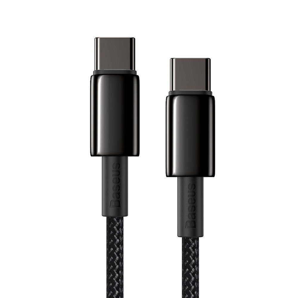 Cablu Baseus Type-C la Type-C PD 5A 100W Tungsten CATWJ-01, 1 m, Negru [4]