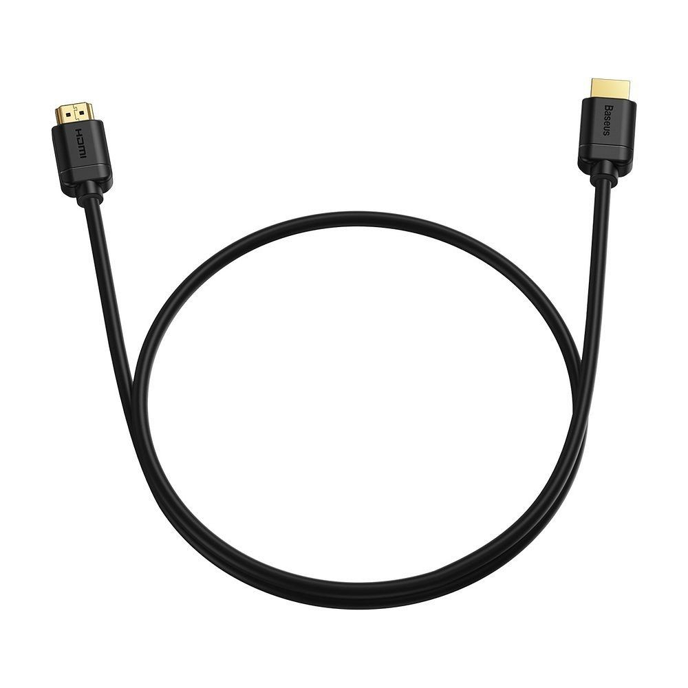 Cablu HDMI Baseus 1m, 4K 60Hz, HDMI 2.0, Negru – Performanță Ultra HD compactă [3]
