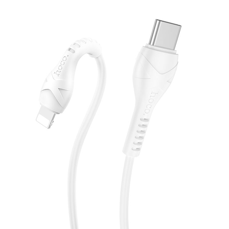 Cablu Hoco Type-C la Lightning PD 27W X37 1m Alb - Încărcare Super Rapidă pentru Dispozitivele Tale Apple [1]