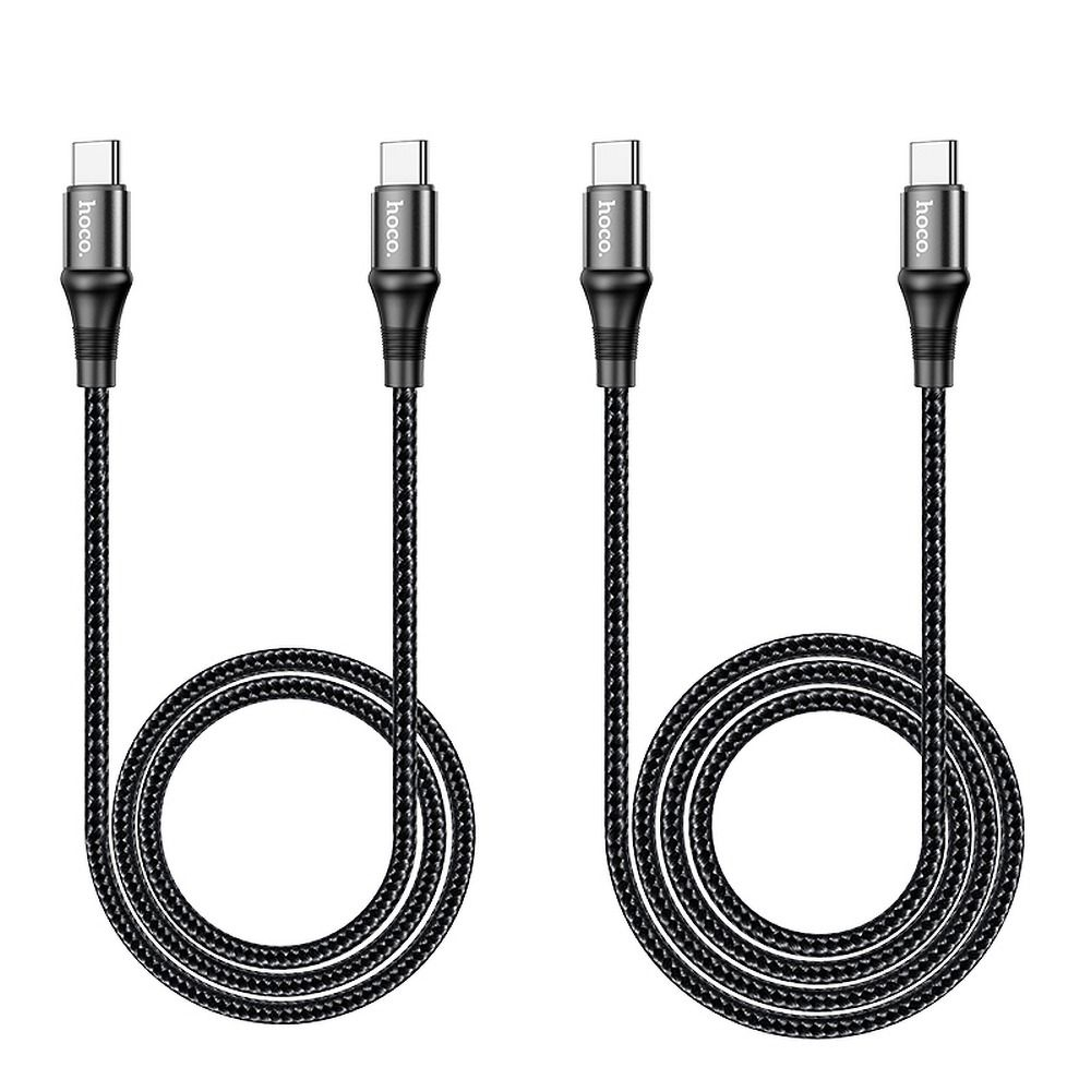 Cablu Hoco Type-C la Type-C PD 5A 100W X50 1m Negru [3]