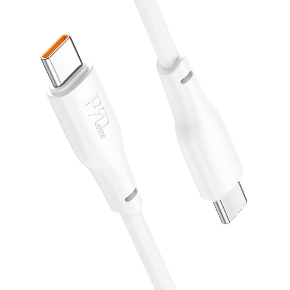 Cablu Hoco X93, USB Type-C la USB Type-C, Încărcare Rapidă 100W, 1m, Alb [5]