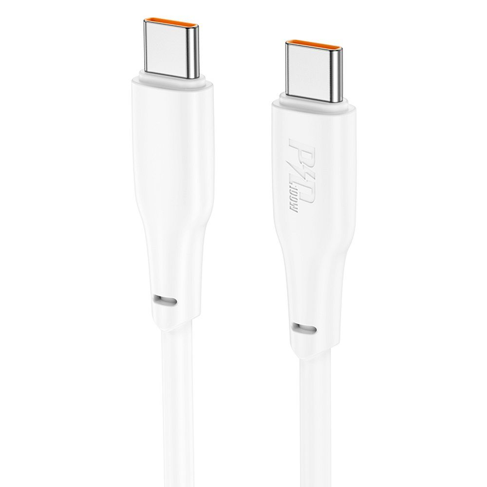 Cablu Hoco X93, USB Type-C la USB Type-C, Încărcare Rapidă 100W, 1m, Alb [1]