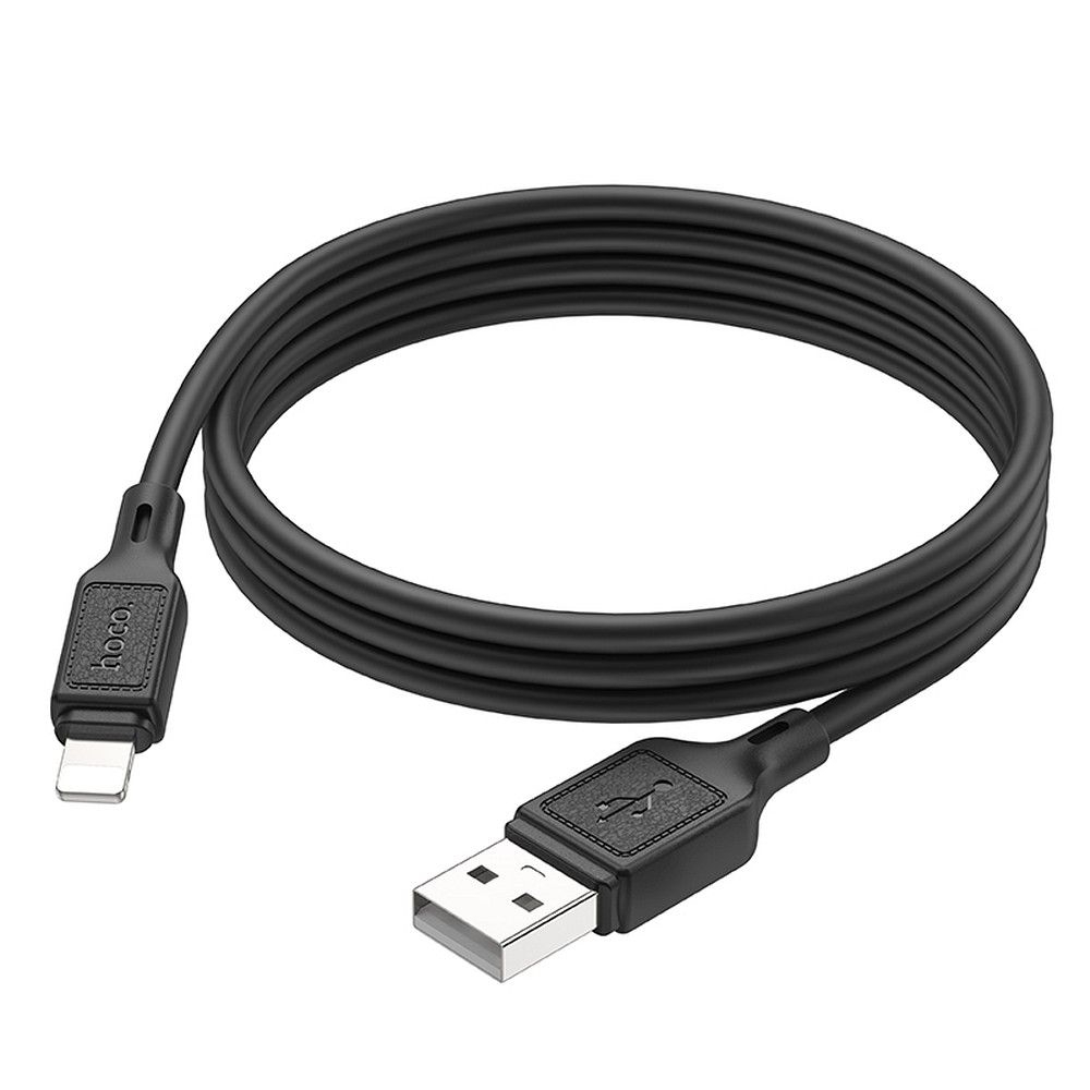 Cablu USB-A la Micro-USB Hoco X90 – 2.4A, 1m, Negru [1]