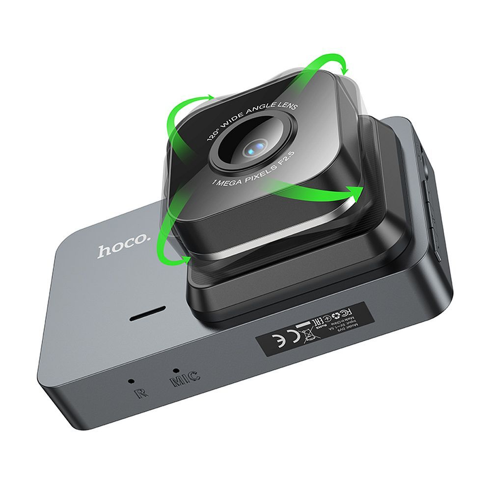 Camera auto  Hoco cu Display 3", 1280*720, DV9, Metalic Gri [2]