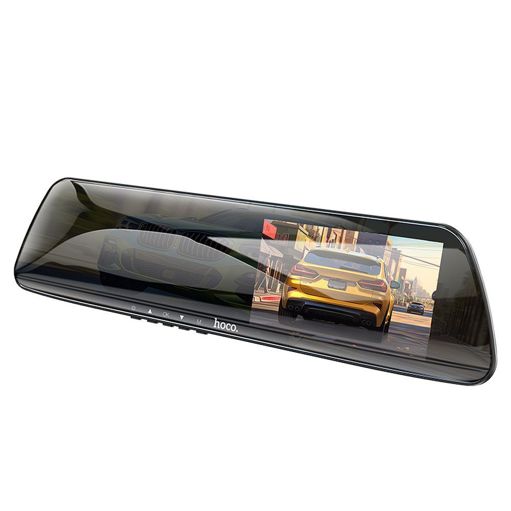 Cameră auto HOCO pentru oglindă cu ecran 4,5" + cameră spate 1080P/30fps DV4 negru [3]