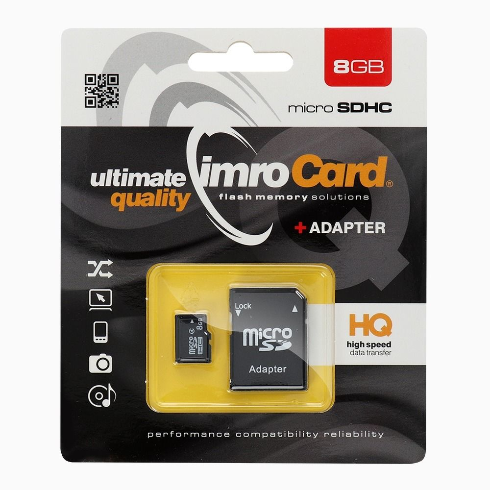 Card memorie Imro MicroSD 8GB + Adaptor SD [1]