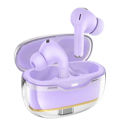 Căști Bluetooth Wireless HOCO TWS EW5 – Sunet Premium, Violet [1]