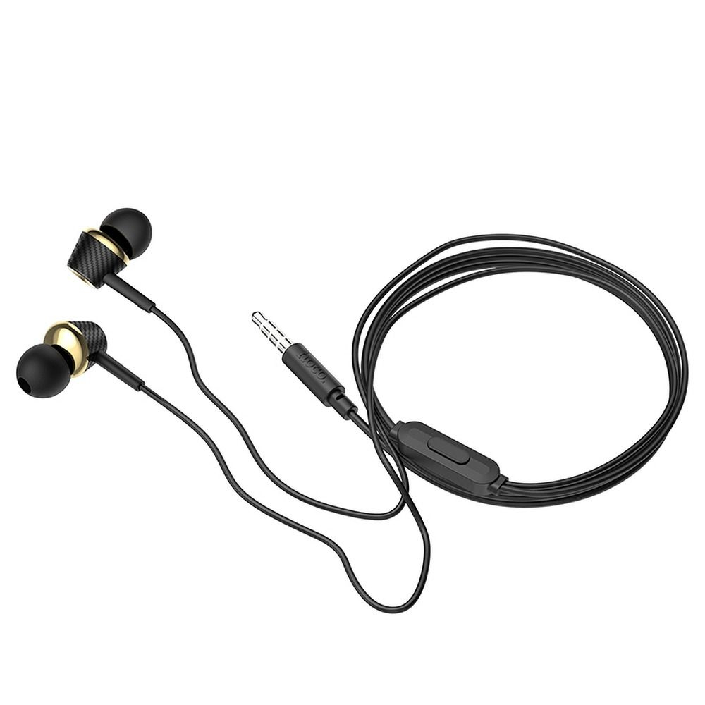Căști cu Fir Hoco Jack 3.5 mm și Microfon M70, Negru [3]