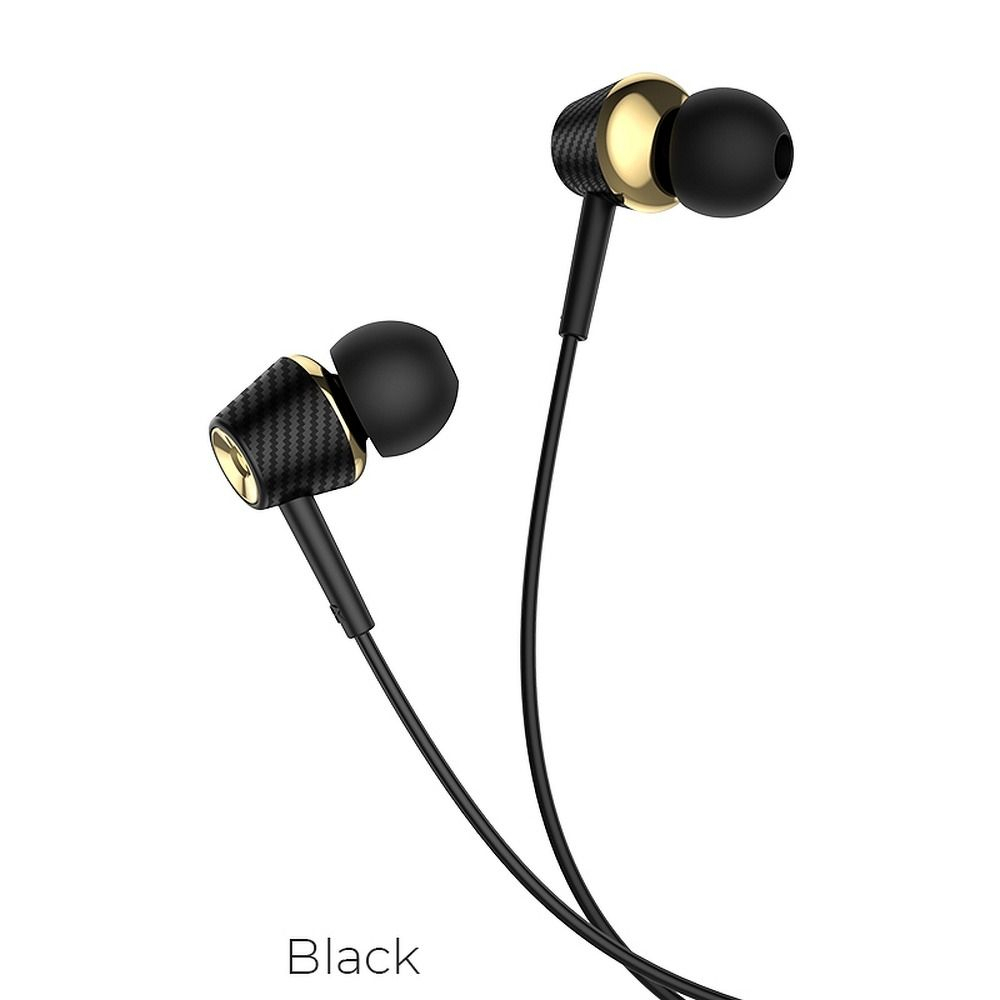 Căști cu Fir Hoco Jack 3.5 mm și Microfon M70, Negru [4]