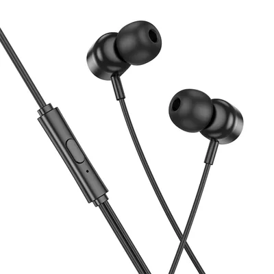 Căști Hoco M122, Wire Earphones, USB-C, cu Microfon, Black [2]