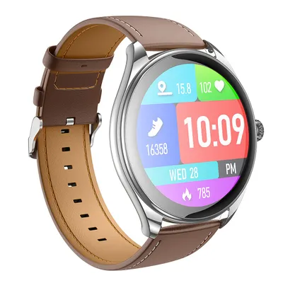 Ceas inteligent HOCO cu funcție de apel AMOLED Y22 argintiu [1]