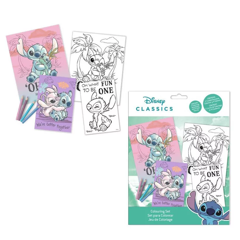 Disney Lilo & Stitch Cheeky – Set de colorat (2 cărți + 4 creioane) [1]