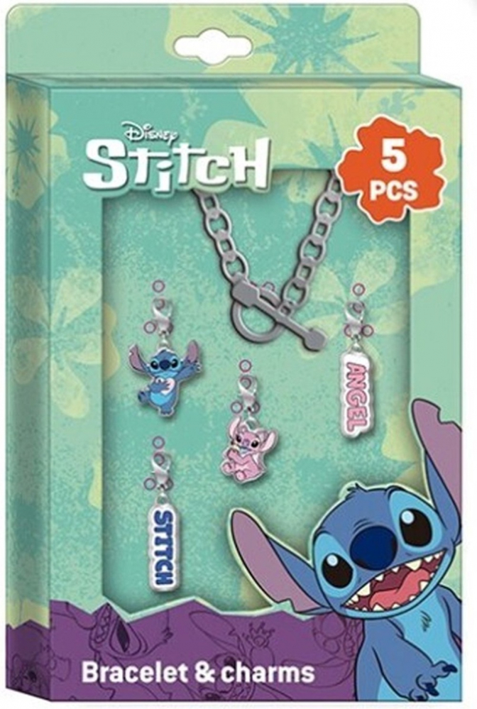Disney Lilo & Stitch – Set cadou 5 brățări charm (Stitch, Angel, Ohana etc.) [1]