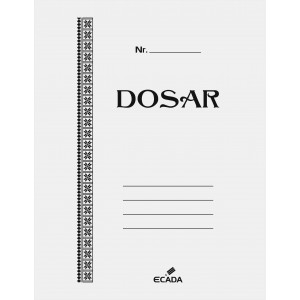 Dosar cu Șină Ecada – Carton Rezistent, Format A4, Ideal pentru Documente [1]