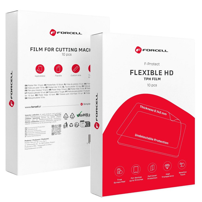 Folie FORCELL F-PROTECT FLEXIBLE HD pentru tablete – protecție TPH transparentă, ultra-subțire [1]