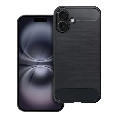 Husă carbon fiber MagSafe neagră compatibilă iPhone 16 Plus [1]